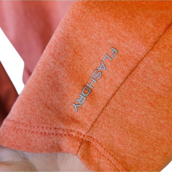 The North Face Heathered Red Orange Flash Dry Long Sleeve Shirt Size L - Picture 5 of 5
